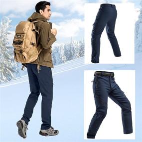 img 2 attached to 👖 Toomett Men's Hiking Snow Pants: Insulated & Water Repellent for Winter Skiing, Camping, and Walking