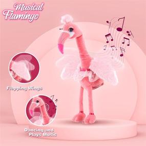 img 1 attached to Танцующий фламинго Интерактивный анимированный малыш
