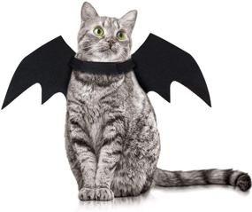 img 4 attached to 🦇 Kortes 2-Pack Halloween Pet Bat Wings Costume - Cat & Dog Vampire Halloween Accessory for Puppy Dogs & Cats