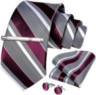 dibangu formal burgundy necktie cufflink men's accessories in ties, cummerbunds & pocket squares logo