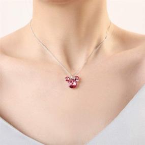 img 2 attached to HERAYLI Swarovski Crystal Pendant Necklace: Stylish Girls' Jewelry for Necklaces & Pendants