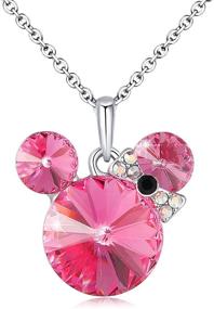 img 4 attached to HERAYLI Swarovski Crystal Pendant Necklace: Stylish Girls' Jewelry for Necklaces & Pendants