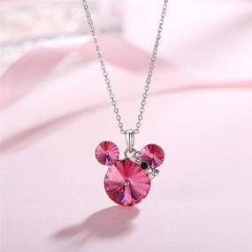 img 1 attached to HERAYLI Swarovski Crystal Pendant Necklace: Stylish Girls' Jewelry for Necklaces & Pendants