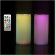 color changing outdoor flameless pillar candles remote waterproof battery operated electric led candle set for gift home party wedding supplies garden halloween christmas decoration lighting & ceiling fans logo