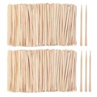 1200-pack wooden waxing sticks, small wax applicator spatulas for hair eyebrow nose removal, craft sticks for waxing (without handle) logo