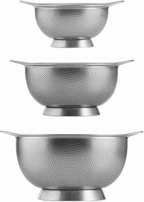img 4 attached to 🍲 Tramontina Colanders Stainless Steel 3-Pack - Premium Quality Kitchen Strainers, 80206/556DS