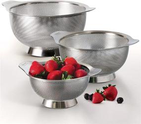 img 3 attached to 🍲 Tramontina Colanders Stainless Steel 3-Pack - Premium Quality Kitchen Strainers, 80206/556DS