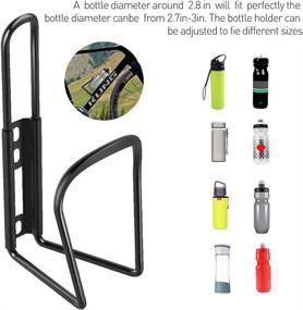 img 1 attached to 🚲 Hooren Lightweight Aluminum Alloy Bicycle Water Bottle Cage Holder: Ideal Cycling Bracket for Outdoor Activities with Easy Installation