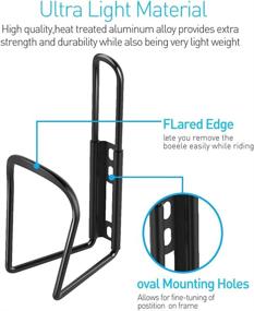 img 2 attached to 🚲 Hooren Lightweight Aluminum Alloy Bicycle Water Bottle Cage Holder: Ideal Cycling Bracket for Outdoor Activities with Easy Installation