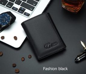 img 3 attached to COSZEA Genuine Leather Trifold Wallets Men's Accessories