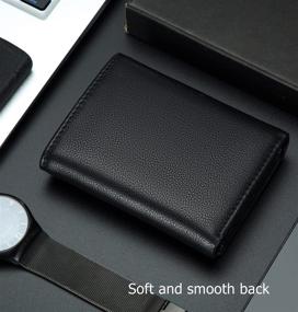 img 2 attached to COSZEA Genuine Leather Trifold Wallets Men's Accessories