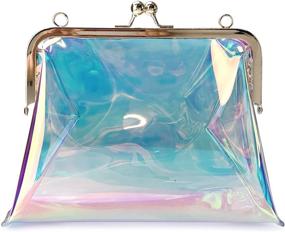 img 2 attached to 👛 Hoxis Women's Clear Transparent Clutch - Handbags & Wallets for Women