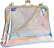 👛 hoxis women's clear transparent clutch - handbags & wallets for women logo