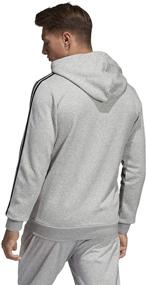 img 3 attached to Adidas Essentials 3 Stripes Fleece Hoodie Men's Clothing
