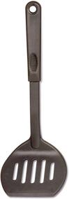 img 1 attached to Norpro Nylon 11.5-Inch Slotted Round Turner - Black: Best Kitchen Utensil for Flipping & Turning with Precision