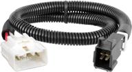 🔌 curt 51455 quick plug electric trailer brake controller wiring harness for improved seo, compatible with toyota tacoma and tundra, black logo