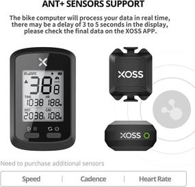 img 1 attached to XOSS G+ GPS Bike Computer: ANT+ with 2 Smart Cadence Sensor, Bluetooth Connectivity, Wireless Bicycle Speedometer Odometer, Waterproof MTB Tracker for All Bikes (Heart Rate Monitor Support)