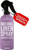 🌿 treeactiv natural linen spray: lavender essential oil freshener for clothing, bedding, and fabric - anti-acne pillow mist with aromatherapeutic tea tree - 2000+ sprays logo