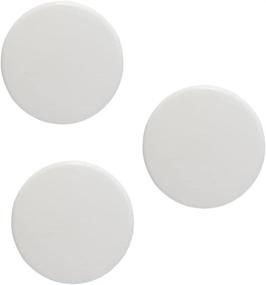 img 4 attached to 🚪 Door Handle Bumper Pack of 3 - Silicone Wall Shield with Double-Sided Tape, Large 3.15" Diameter, White
