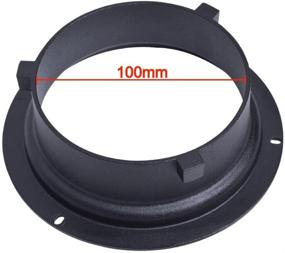 img 1 attached to 📸 Fotoconic 5.3 Inch Diameter Mounting Flange Speedring Ring Adapter for Flash Accessories - Ideal Fit for Bowens