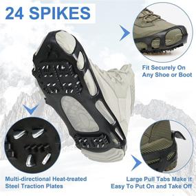 img 3 attached to OROOTL Traction Crampons Stretch Grippers Outdoor Recreation