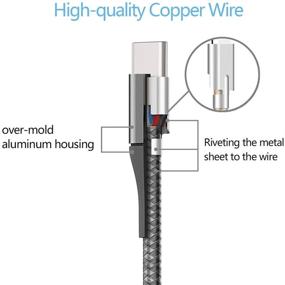 img 2 attached to 🔌Amaitree Кабель USB C к USB C - 4 фута, плетеный нейлоновый кабель для зарядки/синхронизации, 60W Power Delivery - совместим с iPad Mini 6, Samsung Galaxy S20/S10, Note 20, Google Pixel 4 - черный.