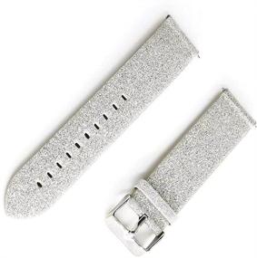 img 2 attached to 🌟 Stylish Leather Glitter Band Replacement for Fitbit Versa/ Versa 2 - WffKuTooS