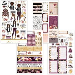 img 2 attached to 📅 STPL-5501E Girl Boss Weekly Kit Planner Stickers by Paper House Productions: Boost Your Planning with Style