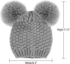 img 1 attached to Womens Winter Chunky Double Beanie Outdoor Recreation in Hiking & Outdoor Recreation Clothing