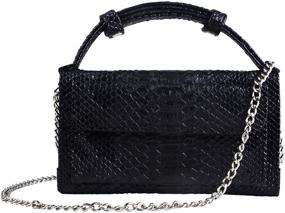 img 4 attached to 👜 Oichy Wallets: Stylish Crossbody Shoulder Snakeskin Handbags & Wallets for Women