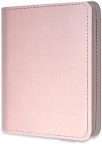 img 4 attached to Fintie Rose Gold Mini Photo Album for 3-Inch Film - Holds 104 Pockets for Fujifilm Instax Mini 11/Mini 9/Mini Link Printer/Mini LiPlay, Canon Ivy CLIQ, Polaroid, Kodak Instant Print Camera