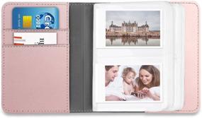 img 2 attached to Fintie Rose Gold Mini Photo Album for 3-Inch Film - Holds 104 Pockets for Fujifilm Instax Mini 11/Mini 9/Mini Link Printer/Mini LiPlay, Canon Ivy CLIQ, Polaroid, Kodak Instant Print Camera