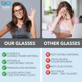 img 2 attached to 👓 Clear Vision and Headache Relief with Blue Light Blocking Glasses - UV Protection and Lightweight Eyewear for Women/Men