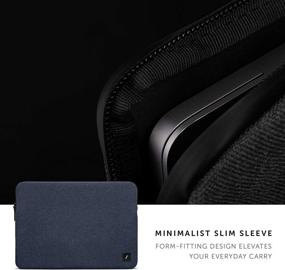 img 1 attached to Indigo Native Union Stow Lite MacBook Sleeve 13” - Minimalist Slim Sleeve with 360-Degree Protection - Compatible with MacBook Air 13” (2018 & Later), MacBook Pro 13” (2016 & Later)