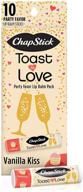 🎉 chapstick party favors lip balm gift pack - toast to love with 10 sticks, 0.15 oz each logo