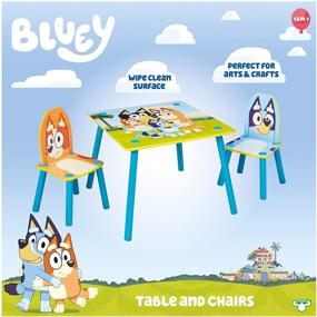 img 3 attached to 🎨 Bluey Furniture: Artistic Table and 2 Chairs Combo - Ideal for Arts & Crafts Enthusiasts