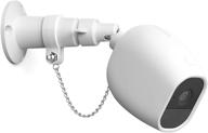 🔒 holaca security outdoor mount for arlo pro arlo pro 2 - anti-theft chain, silicone protective case - extra protection for arlo wireless home security camera (1 pack, white) logo