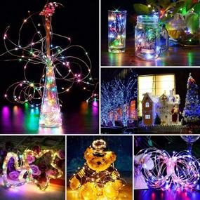 img 2 attached to 🌟 BTF-LIGHTING Chasing Dream Full Color Twinkle Decorative Lights: 5m/16.4ft 50LEDs WS2812B IC Fairy String Lights for Kid's Bedroom, Christmas Tree, Festival Party - No Power or Controller Included