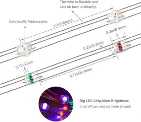 img 1 attached to 🌟 BTF-LIGHTING Chasing Dream Full Color Twinkle Decorative Lights: 5m/16.4ft 50LEDs WS2812B IC Fairy String Lights for Kid's Bedroom, Christmas Tree, Festival Party - No Power or Controller Included