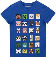 minecraft official sprites characters t shirt boys' clothing logo