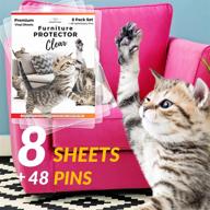 🐱 protect your furniture from cat scratches with purrrfect pawz cat furniture protector - 8 pack logo