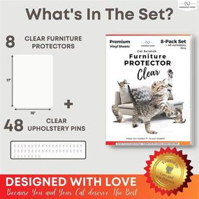 img 2 attached to 🐱 Protect Your Furniture from Cat Scratches with PURRRFECT PAWZ Cat Furniture Protector - 8 Pack