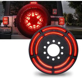 img 4 attached to 🚗 Запасной тормозной свет Lumenix: идеально подходит для Jeep Wrangler 2007-2018 JK & Unlimited и 2018+ JL JLU