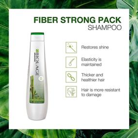 img 3 attached to BIOLAGE Advanced FiberStrong Shampoo: Enhancing Strength & 💪 Elasticity for Shiny, Paraben-Free Hair – Ideal for Fragile Hair