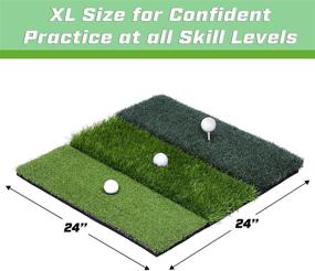 img 3 attached to GoSports Tri Turf Practice Hitting Training