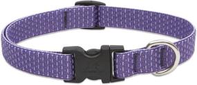 img 1 attached to 🐶 LupinePet Eco Lilac Dog Collar - 3/4 Inch Width, Ideal for Small to Large Dogs