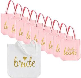 img 1 attached to Bachelorette Bridemaids Cotton Brides Shoulder Women's Handbags & Wallets in Totes