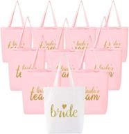 bachelorette bridemaids cotton brides shoulder women's handbags & wallets in totes logo