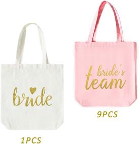 img 3 attached to Bachelorette Bridemaids Cotton Brides Shoulder Women's Handbags & Wallets in Totes