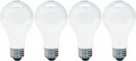 ge lighting halogen light bulbs, a19 40-watt, 430 lumen, medium base, soft white, 4-pack, general purpose white bulbs, replacement for 100-watt bulbs logo